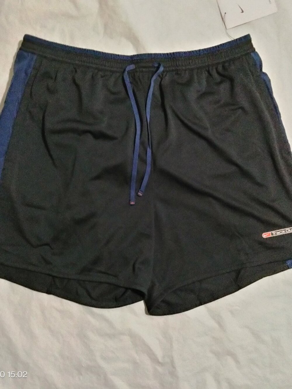 Nike Track Club Shorts Men’s Large Black Blue 5” Running Training FZ7397-010 NWT